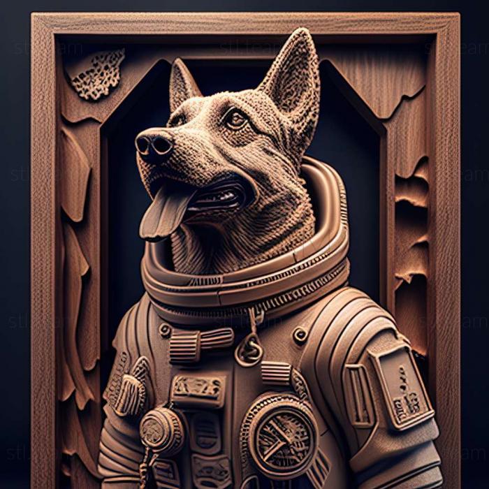 Animals Brave cosmonaut dog famous animal